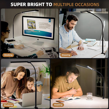 Led_Desk_Lamp_for_Home_Office,_Eye-Care_Architect_Light_with_Clamp,_Smart_Double_Head_Computer_Monitor_Table_Clip_Lamp,_Adjustable_Flexible_Goose-Neck,_25_Lighting_Models,_Task_Lamp,_Black