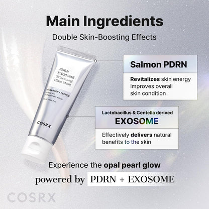COSRX_PDRN_EXOSOME_Glaze_Wrapping_Mask_with_SALMON_DNA_PDRN,_Instant_Glow,_Easy_Peel-Off_Overnight_Mask_for_Glass_Skin,_Firmness,_Elasticity_&_Skin_Texture_Care,_Mothers_day_gifts_Korean_Skin_Care