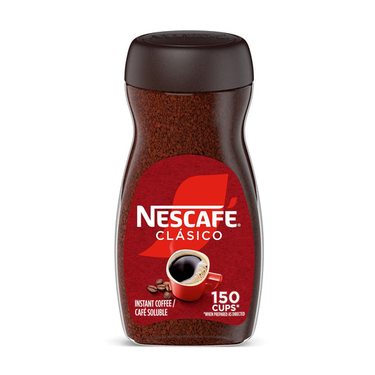 NESCAFE_CLASICO_Instant_Coffee,_Dark_Roast_Coffee,_1_Jar_(10.5_Oz)