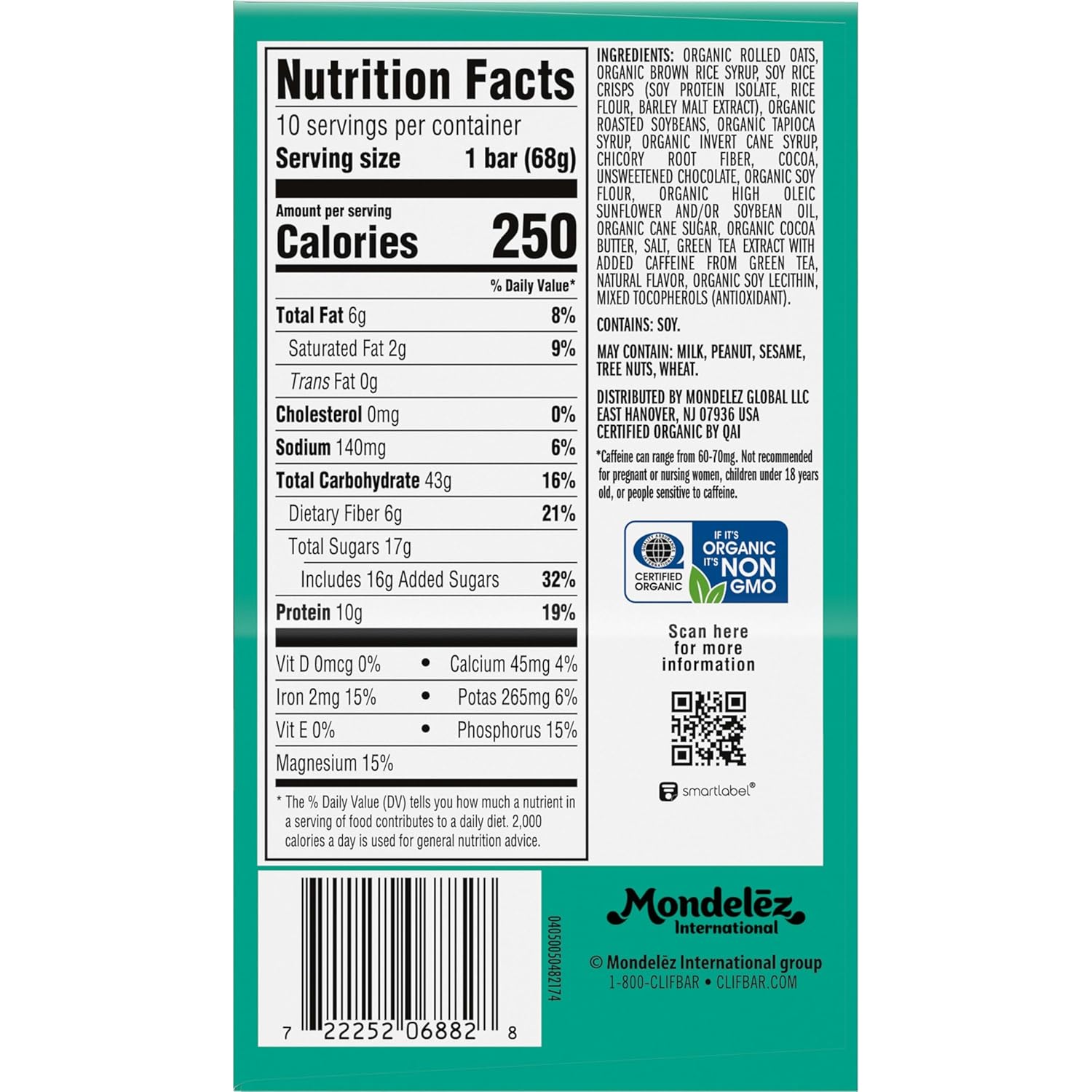 CLIF_BAR_-_Energy_Protein_Bars_-_Cool_Mint_Chocolate_with_Caffeine_-_Made_with_Organic_Oats_-_Energy_Bars_-_Non-GMO_-_(10_Pack)