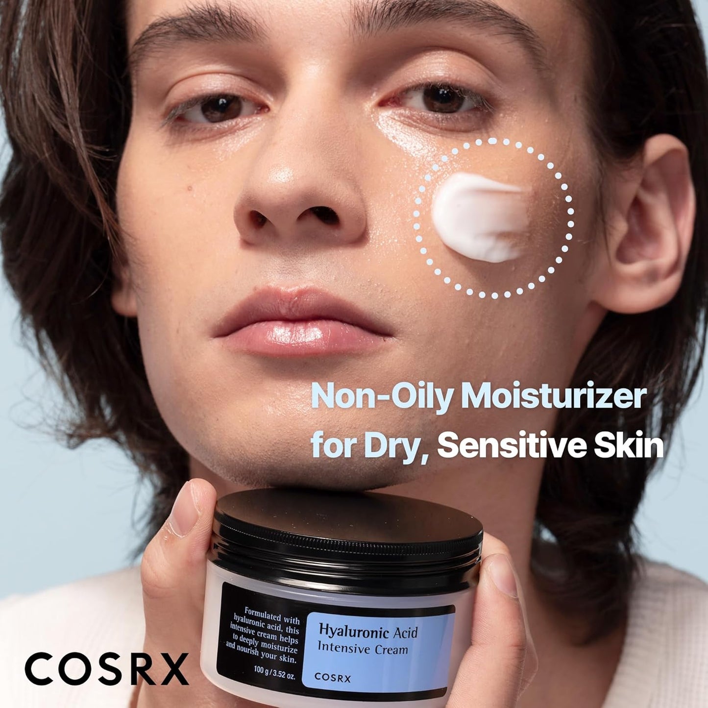 COSRX_Hyaluronic_Acid_Moisturizing_Cream,_Long-lasting_Hydration,_Rich_Moisturizer_for_Sensitive_Skin_3.52_oz_/_100g,_Korean_Skin_Care,_Animal_Testing_Free,_Parabens_Free