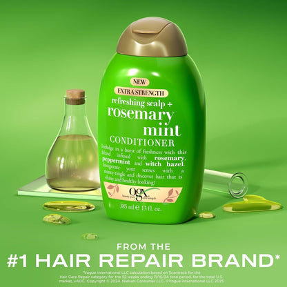 OGX_Extra_Strength_Refreshing_Scalp_+_Rosemary_Mint_Conditioner,_Nourishing_Hair_&_Scalp_Conditioner_Infused_with_Rosemary_for_Healthy-Looking_Hair,_Sulfate-Free_Surfactants,_13_fl._oz