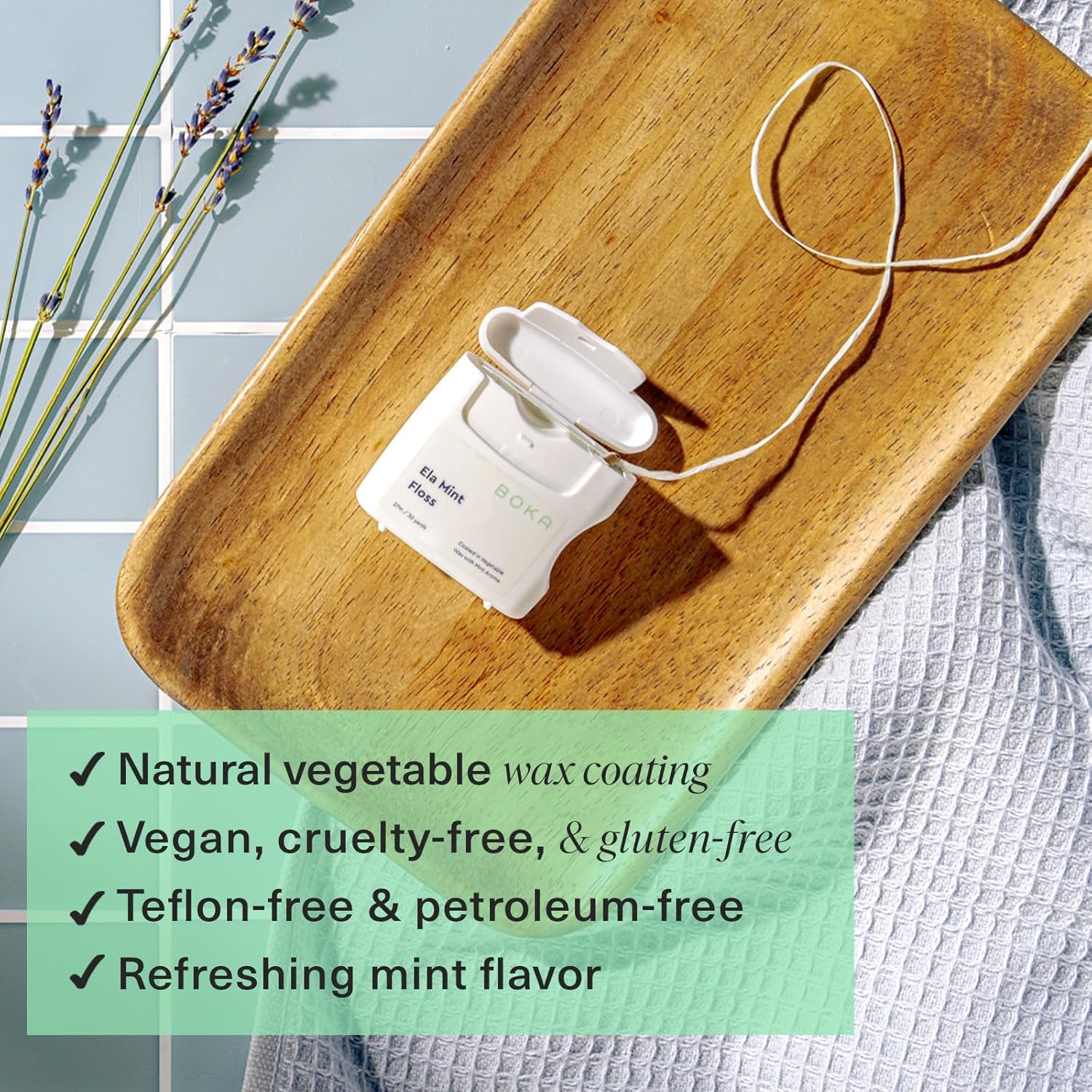 Boka_Ela_Mint_Expandable_Woven_Dental_Floss,_Made_from_Plant-Based_Vegetable_Wax,_Teflon-Free,_30_Yards_of_Waxed_Floss_(Pack_of_1)