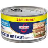 Swanson White Premium Chunk Chicken Breast with Rib Meat in Water, 12.5 oz. (Pack of 2)