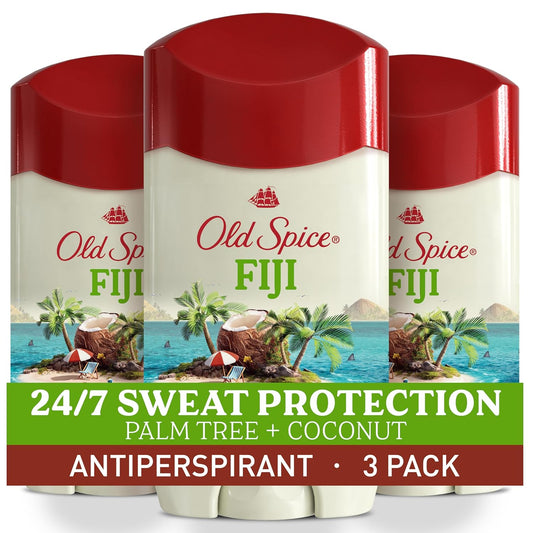 Old_Spice_Dry_Feel_Antiperspirant_Deodorant_for_Men,_24/7_Freshness,_24/7_Sweat_&_Odor_Protection,_Gentle_on_Skin_with_Skin_Conditioners,_Fiji_with_Palm_Tree_+_Coconut_Scent,_2.6_oz_(Pack_of_3)