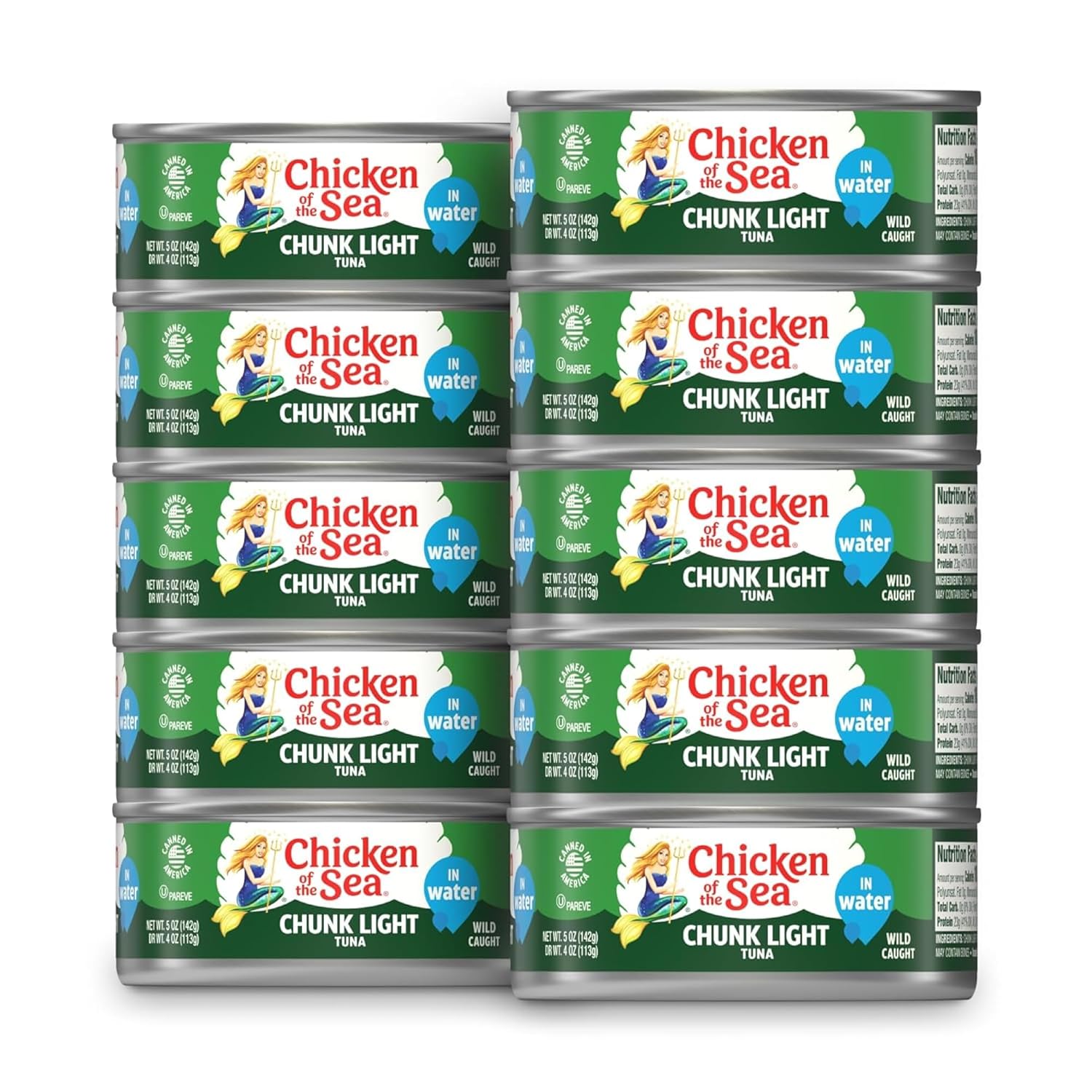 Chicken_of_the_Sea_Wild_Caught_Chunk_Light_Tuna,_5_Ounce_Cans,_10-Count_–_High_Protein_100%_Classic_Chunk_Tuna_in_Water_–_Delicious,_Easy,_Nutritious_Ready_to_Eat_Meals