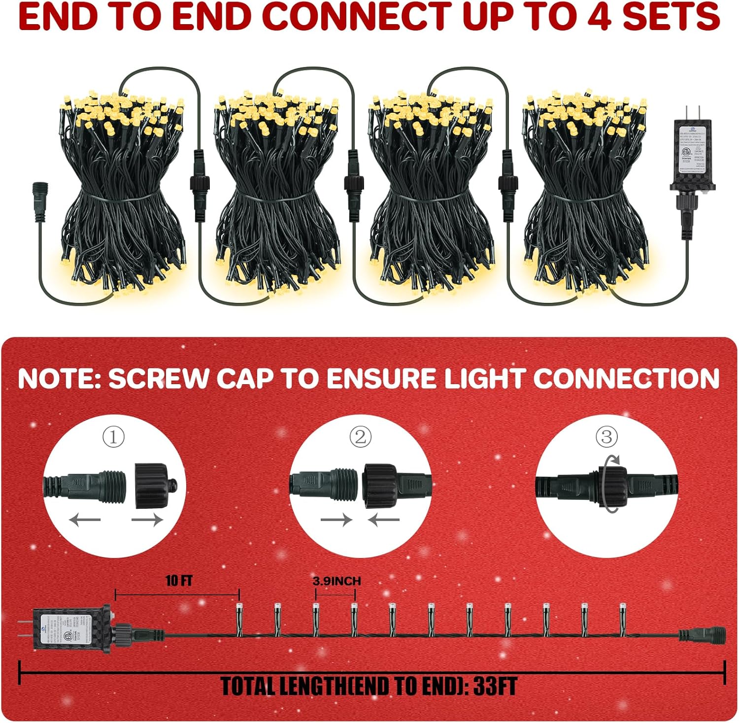 Christmas_Lights_Outdoor_100LED_33FT,_Green_Wire_Connectable_Christmas_String_Lights_|_8_Modes_Twinkle_Fairy_Lights_Plug_in_with_Timer,_for_Indoor_Outside_Xmas_Trees_Garden_Party,_Warm_White