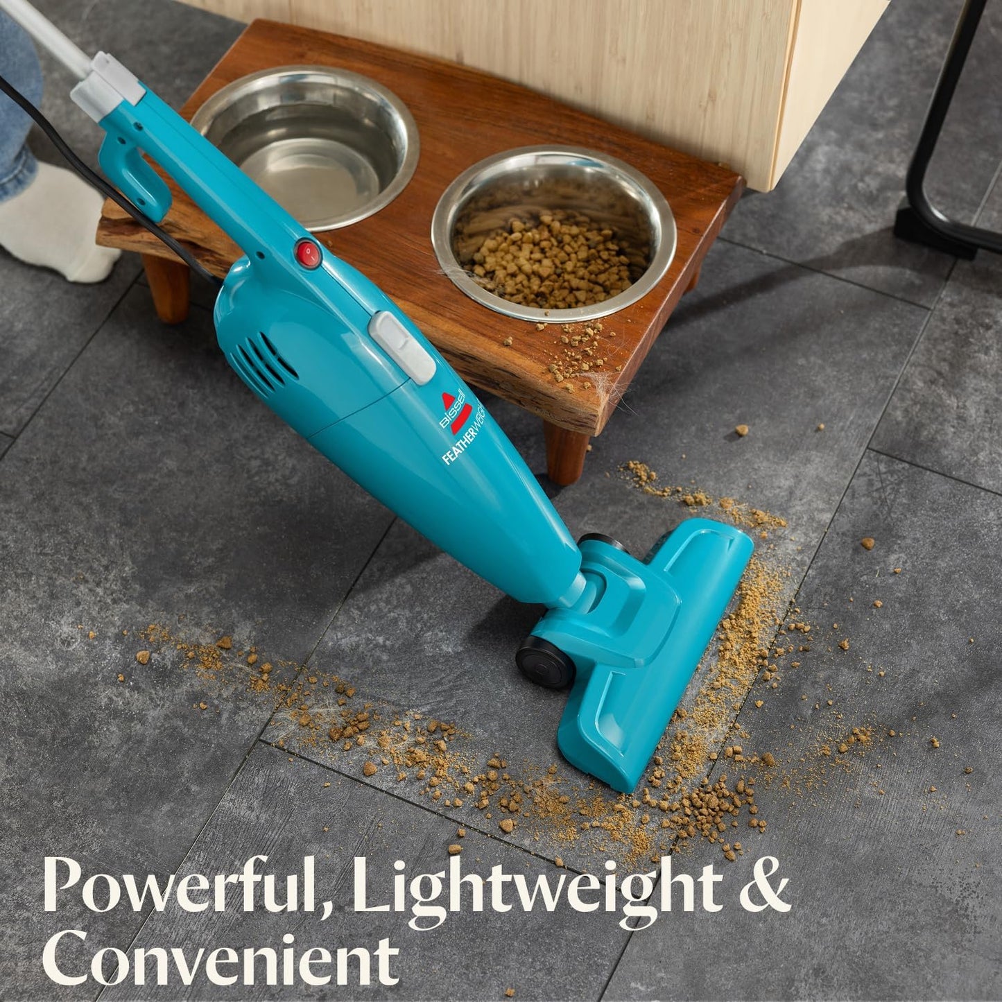 Bissell_2033_Featherweight_Stick_Lightweight_Bagless_Vacuum_and_Electric_Broom_with_Crevice_Tool_for_Hard_Floors_and_Carpets,_Blue