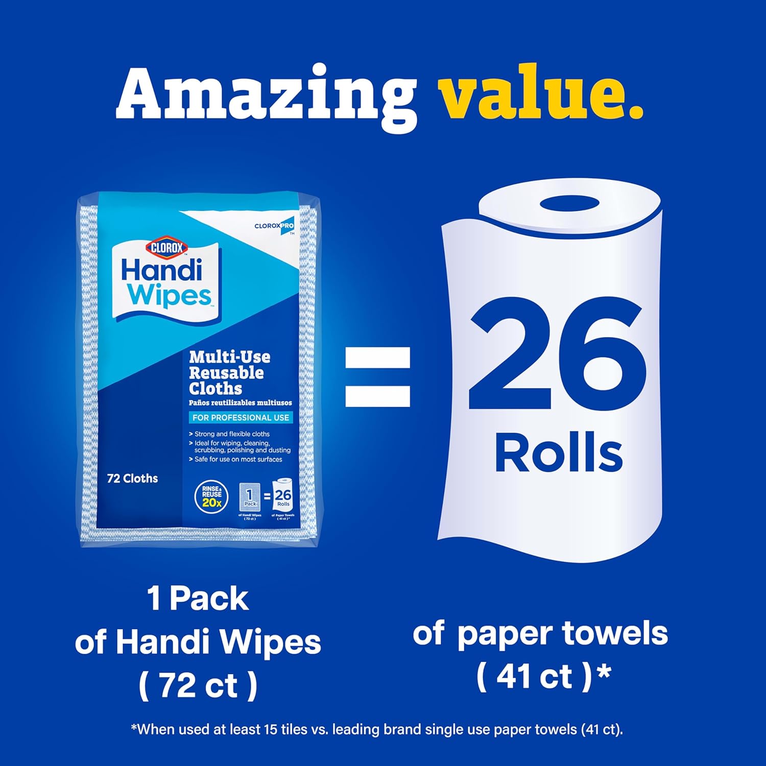 CloroxPro_Clorox_Handi_Wipes_Multi_Use_Reusable_Cloths,_72_Count