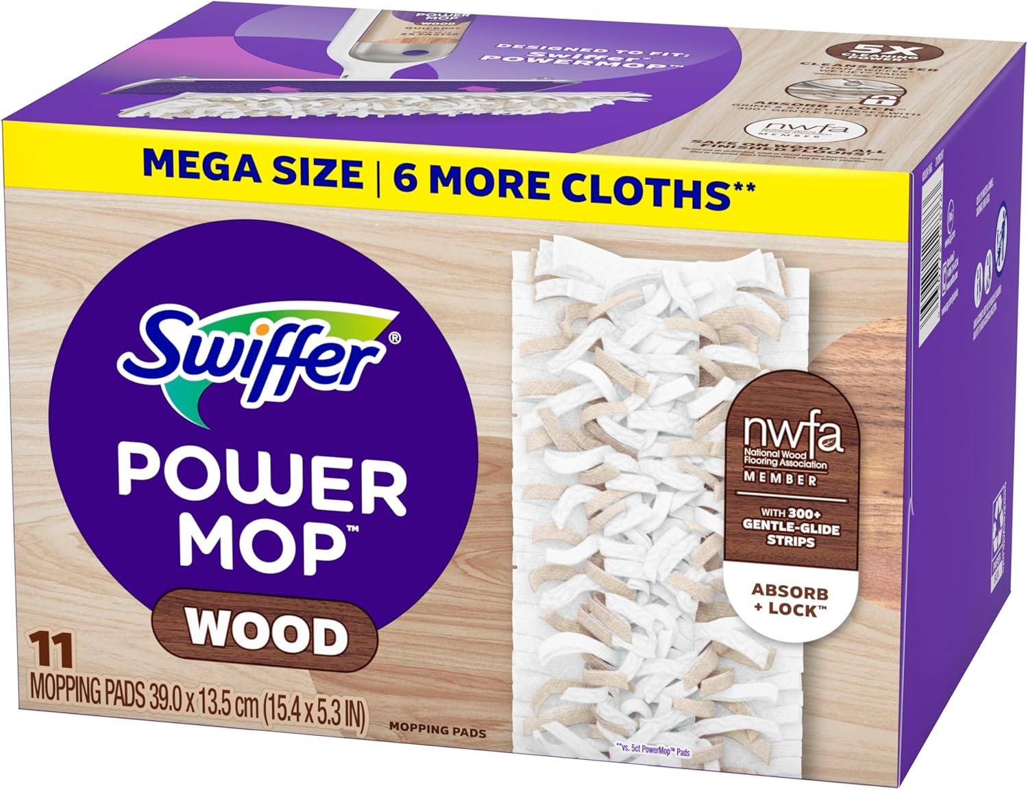 Swiffer_PowerMop_Wood_Mopping_Pad_Refills_for_Floor_Cleaning,_11_Count