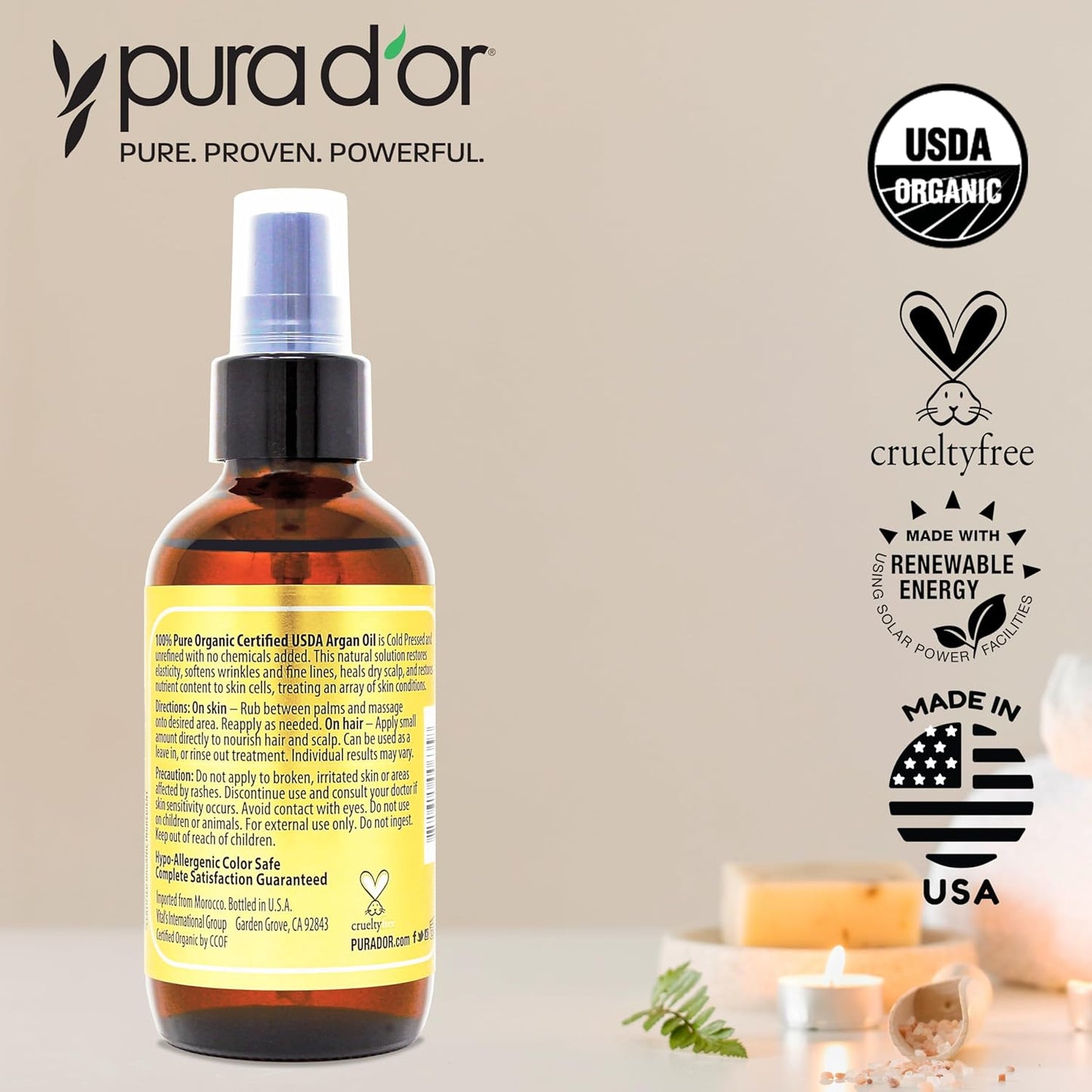 PURA_D'OR_4_Oz_Organic_Moroccan_Argan_Oil_–_100%_Pure_Cold-Pressed_Virgin_Grade_–_Lightweight_Moisturizer_for_Skin,_Face,_Body_&_Hair_Relaxer_–_Helps_Dry_Skin,_Scalp_Care,_Split_Ends,_Nails_&_Cuticles