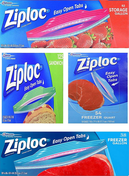 Variety_Pack_54_Freezer_Quart_Bags,_38_Freezer_Gallon_Bags,_125_Sandwich_Bags,_52_Storage_Bags_Reusable_Plastic_Bags_with_Zipper_Closure,_Red,_Green,_Blue