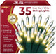 35 - Green - Clear Warm White Lights