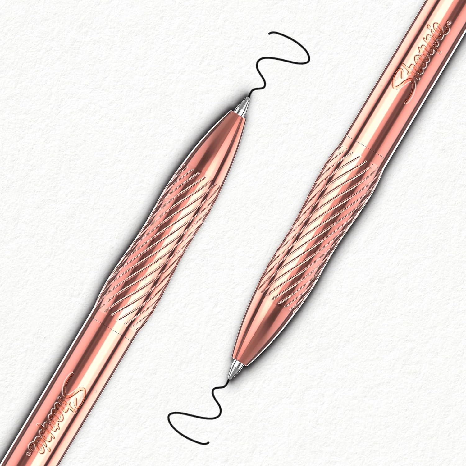 Sharpie_S-Gel,_Gel_Pen,_Copper_Metal_Body,_Medium_Point_(0.7mm),_Black_Ink,_Includes_2_Pens_and_2_Additional_Ink_Refills