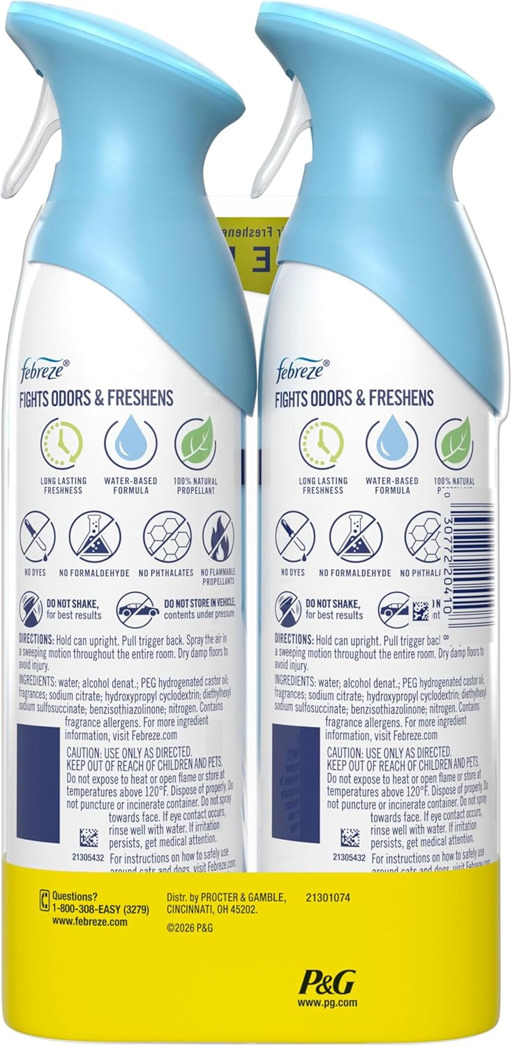 Febreze_Air_Mist,_Air_Freshener_Spray,_Odor_Fighting_Room_Spray,_Deodorizer_for_Home_Bathroom_Kitchen_Office_Apartment_Dorm_Room_Classroom,_Linen_&_Sky_Scent,_8.1oz_(Pack_of_2)