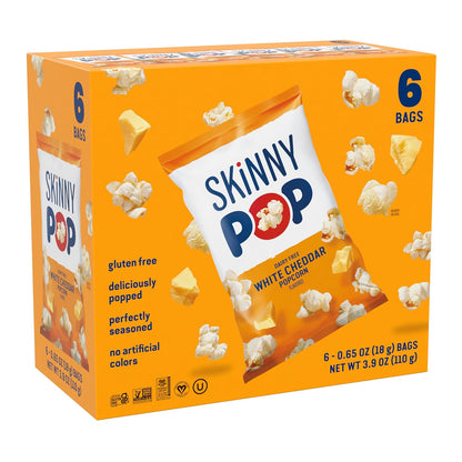 SkinnyPop_Popcorn,_White_Cheddar,_Whole_Grain,_Dairy-Free_Snack,_0.65oz_Bags_(6ct)