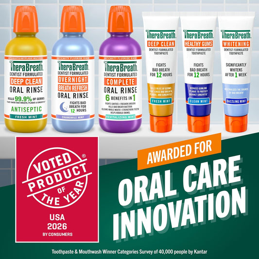 TheraBreath_Deep_Clean_Mouthwash,_Antiseptic_Benefits,_Fresh_Mint_Flavor,_Dentist_Formulated,_Alcohol_Free,_16_fl_oz_(Pack_of_2)