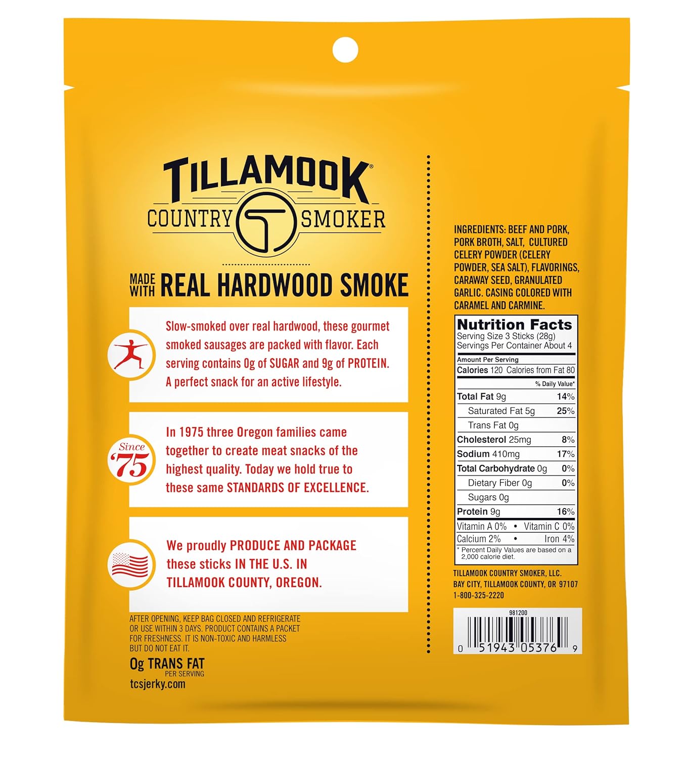 Tillamook_Country_Smoker_Keto_Friendly_Zero_Sugar_Smoked_Sausages,_Original,_10_Ounce