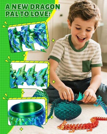 TBOLINE_12"_3D_Printed_Dragon_Egg,_Easter_Basket_Stuffers_for_Kids,_Large_Prefilled_Easter_Eggs,_Stuffed_Egg_Hunt_Fillers_with_Easter_Toys,_3D_Printer_Animals_Fidget_Toys_for_Boys_Teen_5-7_4-6_8-12