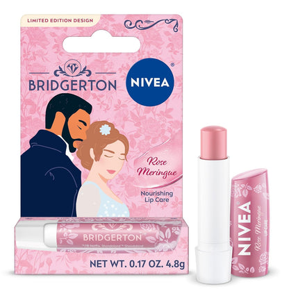 NIVEA_Rose_Meringue_Lip_Balm,_Nourishing_Lip_Care,_Bridgerton_Limited_Edition_Moisturizing_Lip_Balm_with_Shea_Butter,_3-in-1_Moisture,_Repair_and_Nourish,_0.17_Oz_Stick