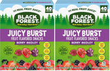 Black Forest, Juicy Burst, Fruit Flavored Snacks, Mixed Fruit Flavors, A Juicy Burst of Natural Flavors, Made with Real Fruit Juice, 0.8 oz 40 ct