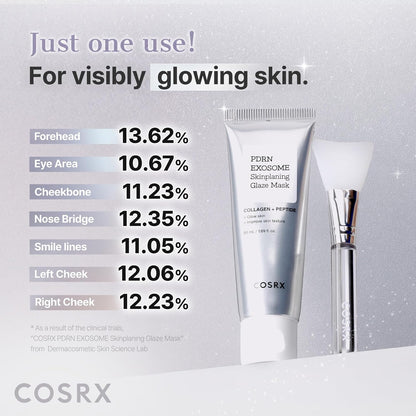 COSRX_PDRN_EXOSOME_Glaze_Wrapping_Mask_with_SALMON_DNA_PDRN,_Instant_Glow,_Easy_Peel-Off_Overnight_Mask_for_Glass_Skin,_Firmness,_Elasticity_&_Skin_Texture_Care,_Mothers_day_gifts_Korean_Skin_Care