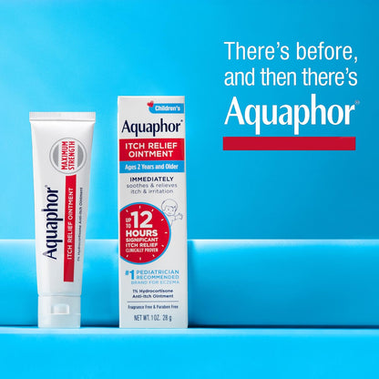 Aquaphor_Children's_Itch_Relief_Ointment,_1%_Hydrocortisone_Anti_Itch_Ointment_for_Skin_Irritation,_Insect_Bites,_Psoriasis,_Skin_Rashes_Eczema_&_Poison_Ivy,_Fragrance_Free,_1_Oz_Tube,_Pack_of_2