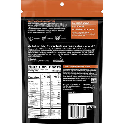 KIND_Soft_Baked_Granola,_Dark_Chocolate_Peanut_Butter,_Healthy_Snacks,_Gluten_Free,_100%_Whole_Grains,_5g_Protein,_11oz,_1_Count