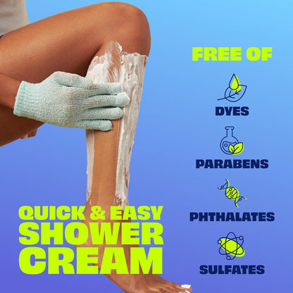 Nair_Sensitive_Formula_Shower_Cream,_Quick_and_Easy_Hair_Removal_Cream_with_Coconut_Oil_and_Vitamin_E_for_Body,_12_oz  