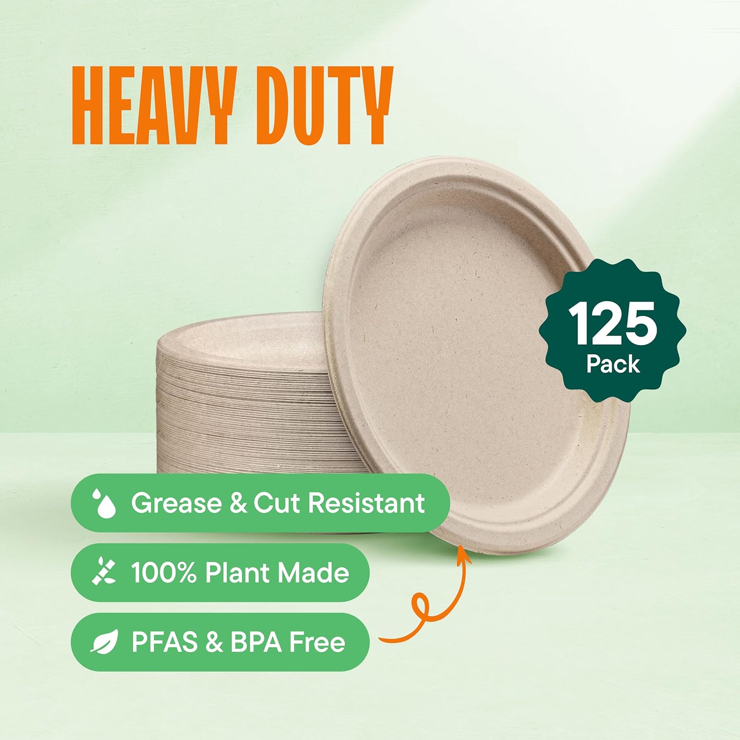 100%_Compostable_Paper_Plates,_Heavy_Duty_Disposable_Plates_[125-Pack]_9_Inch_Plates_-_Eco-Friendly,_Biodegradable_Sugarcane_Bagasse,_Natural_Unbleached_Brown_9"_Dinner_Paper_Plate_Disposable