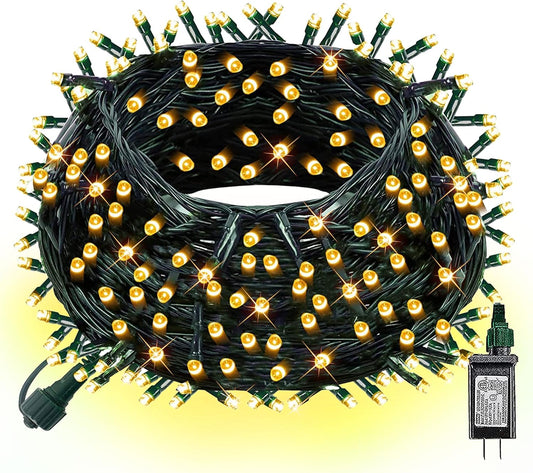 Dazzle_Bright_300_LED_Christmas_String_Lights,_100_FT_Connectable_Waterproof_String_Lights_Green_Wire_with_8_Modes,_Christmas_Decorations_for_Indoor_Outdoor_Xmas_Party_Yard_Garden_(Warm_White)