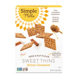 Simple Mills Snack Packs Honey Cinnamon Seed & Nut Flour Sweet Thins, Paleo Friendly & Delicious Sweet Thin Cookies, Good for Snacks, Nutrient Dense, 8 Pack (6.5 oz Pack of 1)