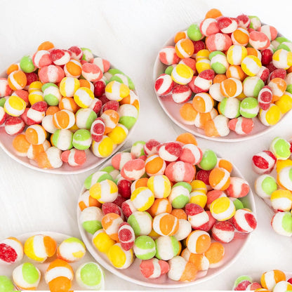 Freeze_Dried_Candy_Gourmet_Crunch_Candies_12oz_Bag_Pouch_Assorted_Cherry_Strawberry_Lemon_Lime_Orange_Original_Rainbow_Fruity_Flavor_Ideal_Gift_Snack