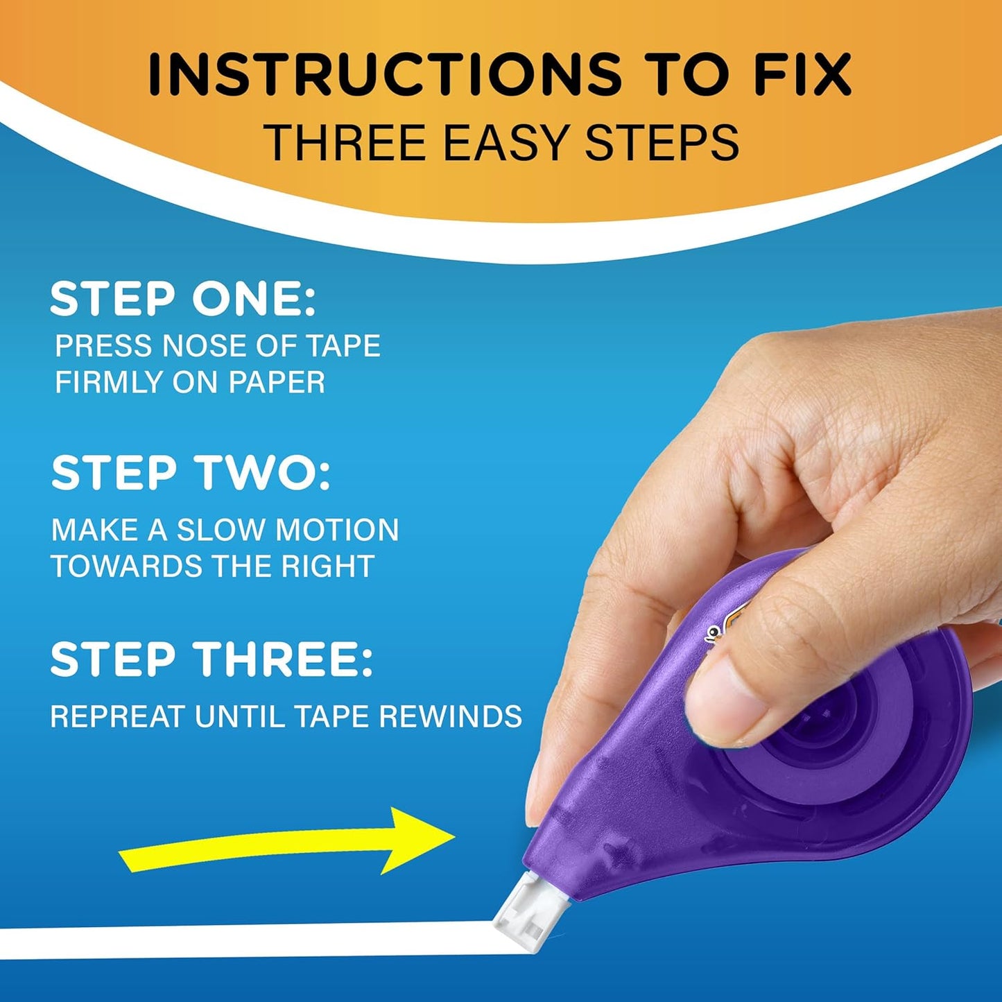 BIC_Wite-Out_EZ_Correct_Correction_Tape,_School_Supplies_for_Students_and_Teachers,_Applies_Dry,_No_Dry_Time,_Tear_Resistant,_4-Count_Pack_in_White