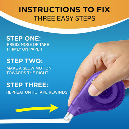 BIC_Wite-Out_EZ_Correct_Correction_Tape,_School_Supplies_for_Students_and_Teachers,_Applies_Dry,_No_Dry_Time,_Tear_Resistant,_4-Count_Pack_in_White