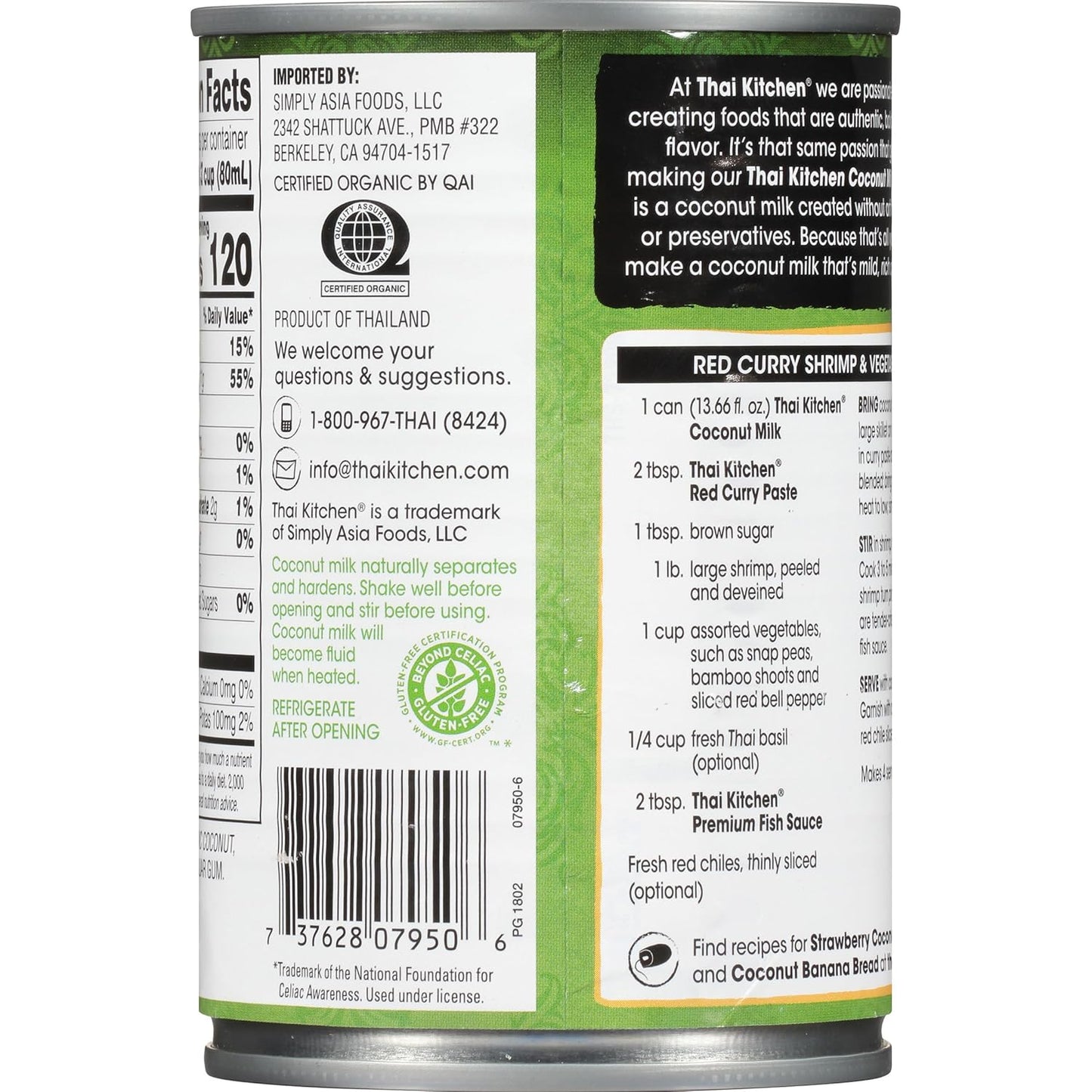 Thai_Kitchen_Organic_Unsweetened_Coconut_Milk,_13.66_fl_oz_(Pack_of_12)