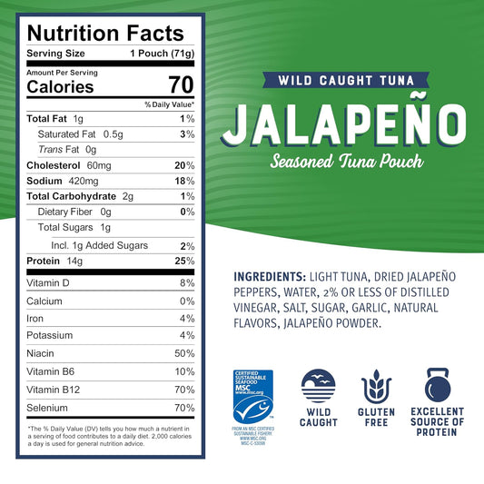 Bumble_Bee_Jalapeno_Seasoned_Tuna_Pouch_-_Wild_Caught_and_Ready_to_Eat_for_Snack,_Salad,_Korean_Tuna_Bowl_-_14g_Protein_per_Serving_-_PERFECT,_PORTABLE,_GOODNESS_-_2.5_oz_Packet_(Pack_of_1)