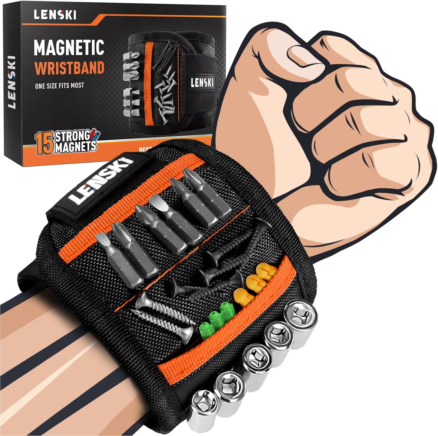 Lenski_Stocking_Stuffers_for_Men_Adults,_Christmas_Gifts_for_Men,_Magnetic_Wristband_Tool_Belts_Dad_Gifts_for_Men_Unique,_White_Elephant_Gifts_for_Adults,_Cool_Stuff_Gadgets_for_Men