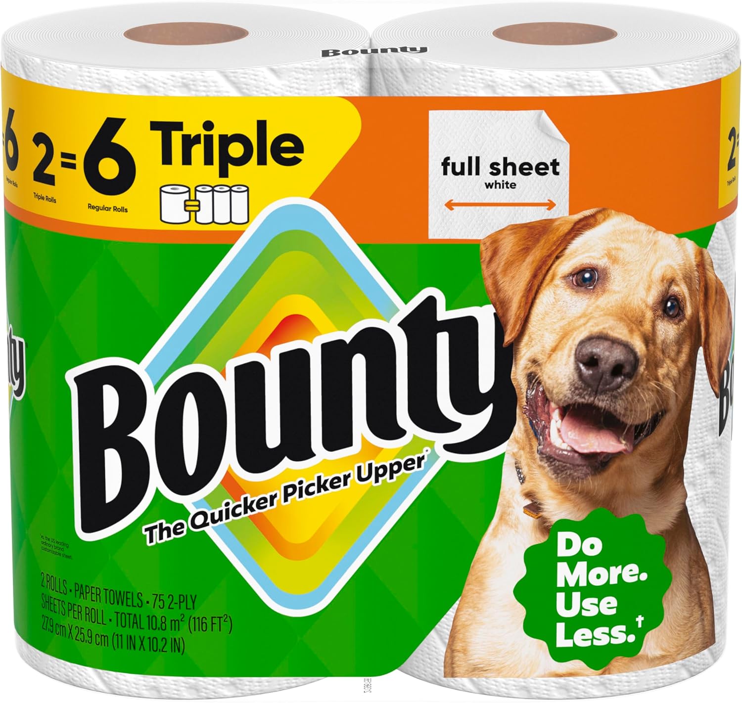 Bounty_Full_Sheet_Paper_Towels,_White,_2_Triple_Rolls_=_6_Regular_Rolls_(Packaging_May_Vary)