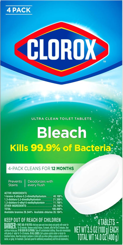 Clorox_Ultra_Clean_Toilet_Tablets_Bleach_4_Count,_3.5_Ounces_Each_(Package_May_Vary)