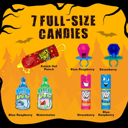 Halloween_Candy_Variety_Pack_Bag,_7_Ct_Bulk_Individually_Wrapped_Lollipops,_Ring_Pop,_Push_Pop,_Baby_Bottle_Pop_&_Juicy_Drop,_Birthday_Party_Favors,_Trick_or_Treat,_Halloween_Candy_Bowls,_Kids_Gifts