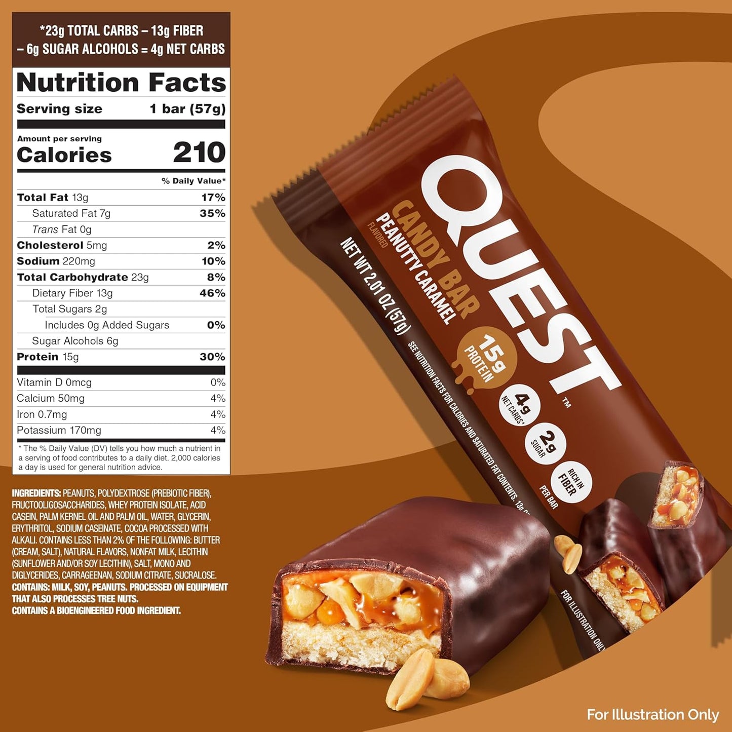 Quest_Nutrition_Protein_Bar,_Peanutty_Caramel_Flavor,_15g_Protein,_2g_Sugar,_Low_Sugar,_Gluten_Free,_12_Count