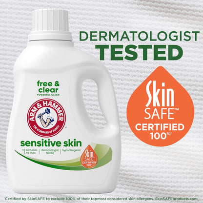 ARM_&_HAMMER_Sensitive_Skin_Free_&_Clear,_140_Loads_Liquid_Laundry_Detergent,_140_Fl_oz