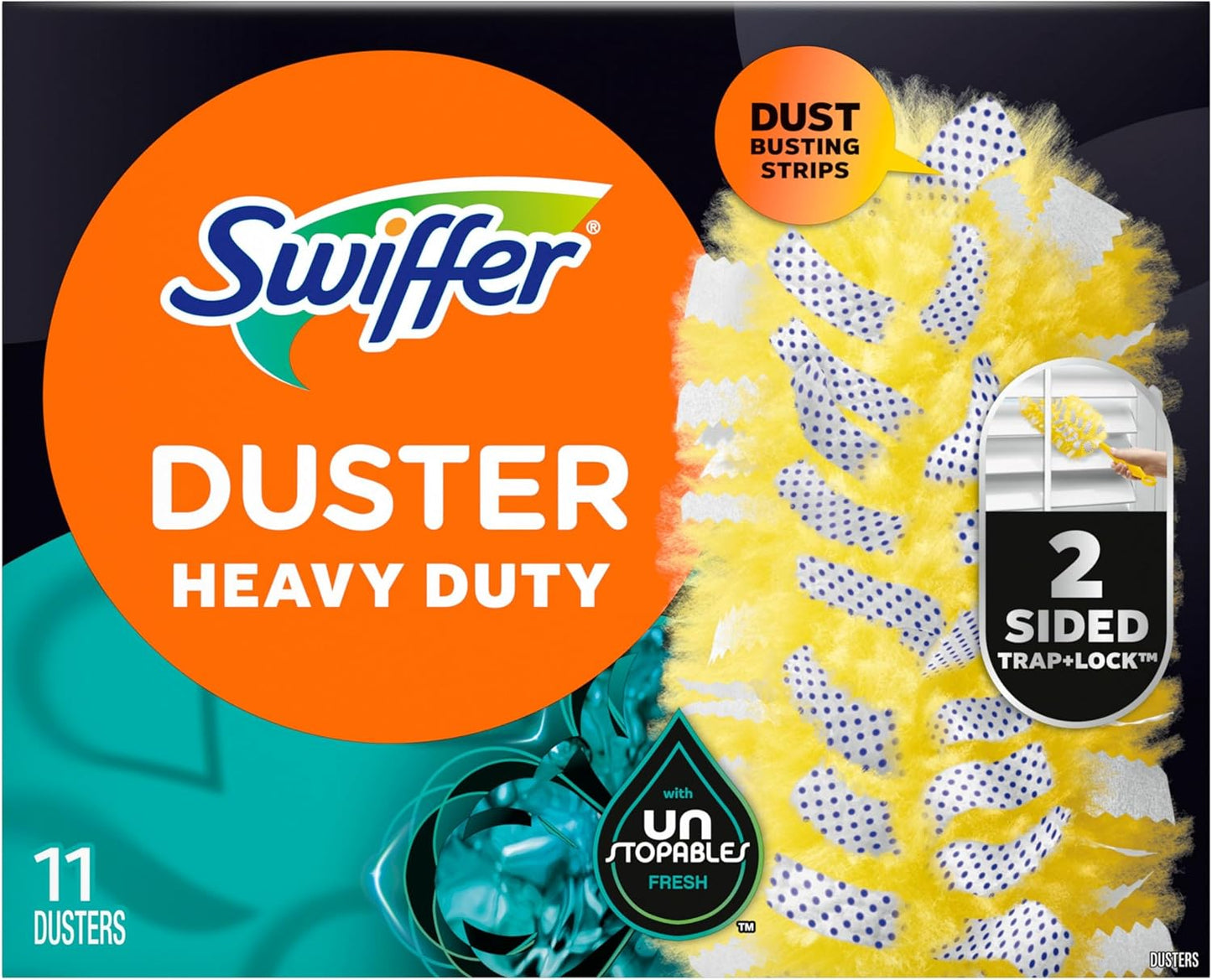 Swiffer_Dusters_Multi-Surface_Heavy_Duty_Duster_Refills,_Unstopables_Fresh_Scent,_11_Count