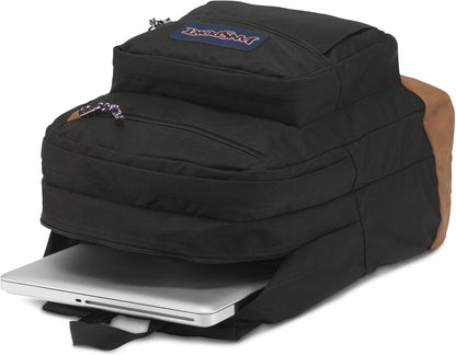 JanSport_Cool_Backpack,_with_15-inch_Laptop_Sleeve_-_Large_Computer_Bag_Rucksack_with_2_Compartments,_Ergonomic_Straps,_Black