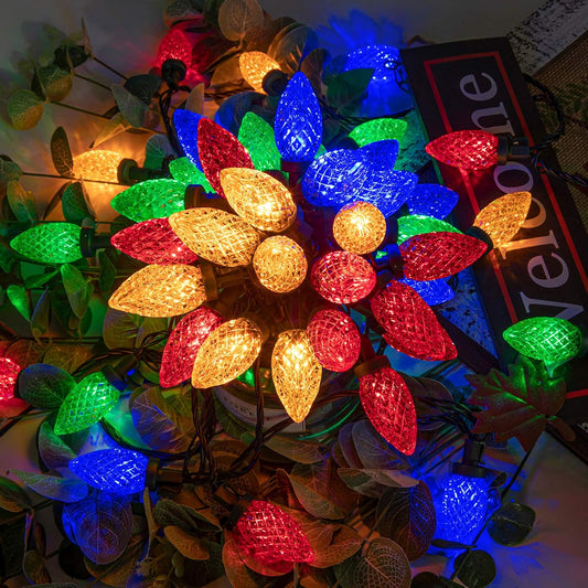 AWQ_100LED_81_FT_C9_Christmas_String_Lights_Plug_in_Fairy_Twinkle_String_Lights_8_Modes_Timer_Function_Waterproof_Extendable_for_Indoor_Outdoor_Wedding_Party_Christmas_Decoration_(100,_Multicolor)