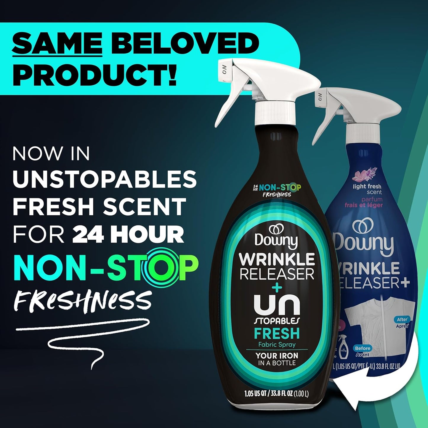 Downy_Wrinkle_Releaser_Spray,_Travel_Size_Spray_+_16.9_Fl_Oz_Pack_of_2,_All_In_One_Formula,_Removes_Wrinkles,_Static_and_Odors,_Light_Fresh_Scent