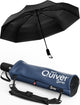 Black Umbrella + Navy Blue Carrying Sling