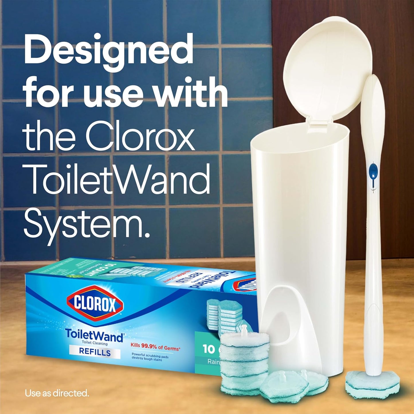 Clorox_ToiletWand_Toilet_Cleaner_Refills,_Toilet_brush,_Rainforest_Rush,_10_Ct