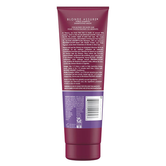 Nexxus_Blonde_Assure_Purple_Shampoo,_For_Blonde_Hair_Color_Care_Shampoo,_Keratin_Protein_8.5_oz